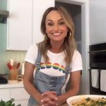 Woman and oven