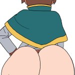 Kazuma Satou’s butt
