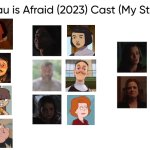 Beau is Afraid (2023) Cast (My Style) | image tagged in beau is afraid 2023 cast my style,meme,memes,spoof cast,beau is afraid,characters | made w/ Imgflip meme maker