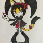 (Coloured) Goth Kitty.