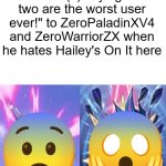 who's angry at zerowarriorzx?