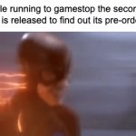 pre-ordering gta 6 | People running to gamestop the second gta 6 is released to find out its pre-orders: | image tagged in gifs,funny,memes,gaming,relatable,fun | made w/ Imgflip video-to-gif maker