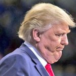 Donald Trump sad