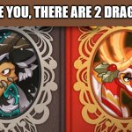 2 dragons template