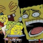 Spongebob laughing