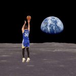 Long shot from moon