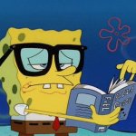 Bob esponja leyendo