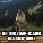 I swear... | GETTING JUMP-SCARED IN A KIDS’ GAME | image tagged in gifs,knightmare,funny,gaming,relatable | made w/ Imgflip video-to-gif maker