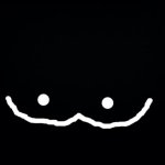 If you see two eyes and a smile, you're safe. | image tagged in black background | made w/ Imgflip meme maker