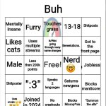 UntitledGoober's Bingo meme