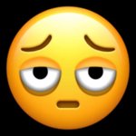 Exhausted emoji