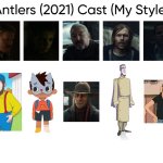 Antlers (2021) Cast (My Style) | image tagged in antlers 2021 cast my style,meme,memes,spoof cast,antlers,characters | made w/ Imgflip meme maker