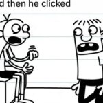 and then he clicked blank template