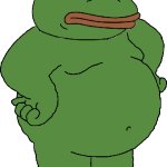 Fat pepe the frog