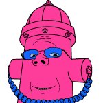 Pink fire hydrant soyjak
