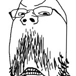 Long faced angry soyjak