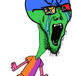 Angry colorful soyjak
