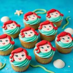 Princess Ariel Cupcakes