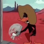 Daffy Duck Shoots Himself GIF Template