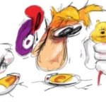 Rayman squeezing the life out of Winnie The Pooh