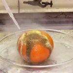 Dissolving orange template