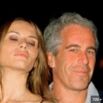 Melania and her secret lover Jeffrey Epstein