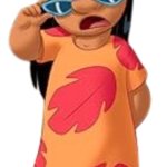 Lilo Pelekai Wearing Orange Dress
