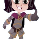 Cassandra (RTA) as a young girl vector