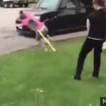 shovel run GIF Template