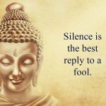 Silence is the best reply to a fool