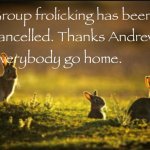 frolicking cancelled meme