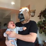 horse masked dad