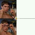 peter parker eye opening