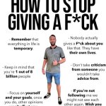 How to stop giving a fuck
