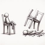Stickman on chair - stickman not on chair template