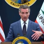 Gavin Newsom at podium