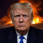 Donald Trump burning down America fire