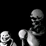 Realistic Papyrus staring at poorly detailed Sans meme