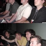 reaction guys | SCROLLING FUN STREAM; YOU SEE SOMETHING YOU MADE | image tagged in reaction guys | made w/ Imgflip meme maker