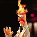 Beaker's Hair Burning GIF Template
