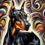 doberman-with-glasses