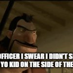 "In fact he even made me spill beer on my shirt" | "OFFICER I SWEAR I DIDN'T SEE THAT 5 YO KID ON THE SIDE OF THE ROAD" | image tagged in gifs,open season,drunk,lol so funny,cars,road | made w/ Imgflip video-to-gif maker