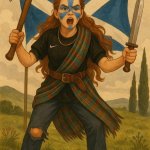 Young lady Braveheart