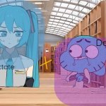 Spectate and denji shared announcement template meme