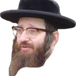Jewish Dude head only transparent