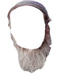 Rabbi beard & kippah transparent