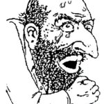 Worried Jew merchant transparent