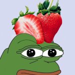 Strawberry pepe the frog