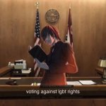 Light voting against lgbt rights