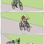 Bike Fall Woman